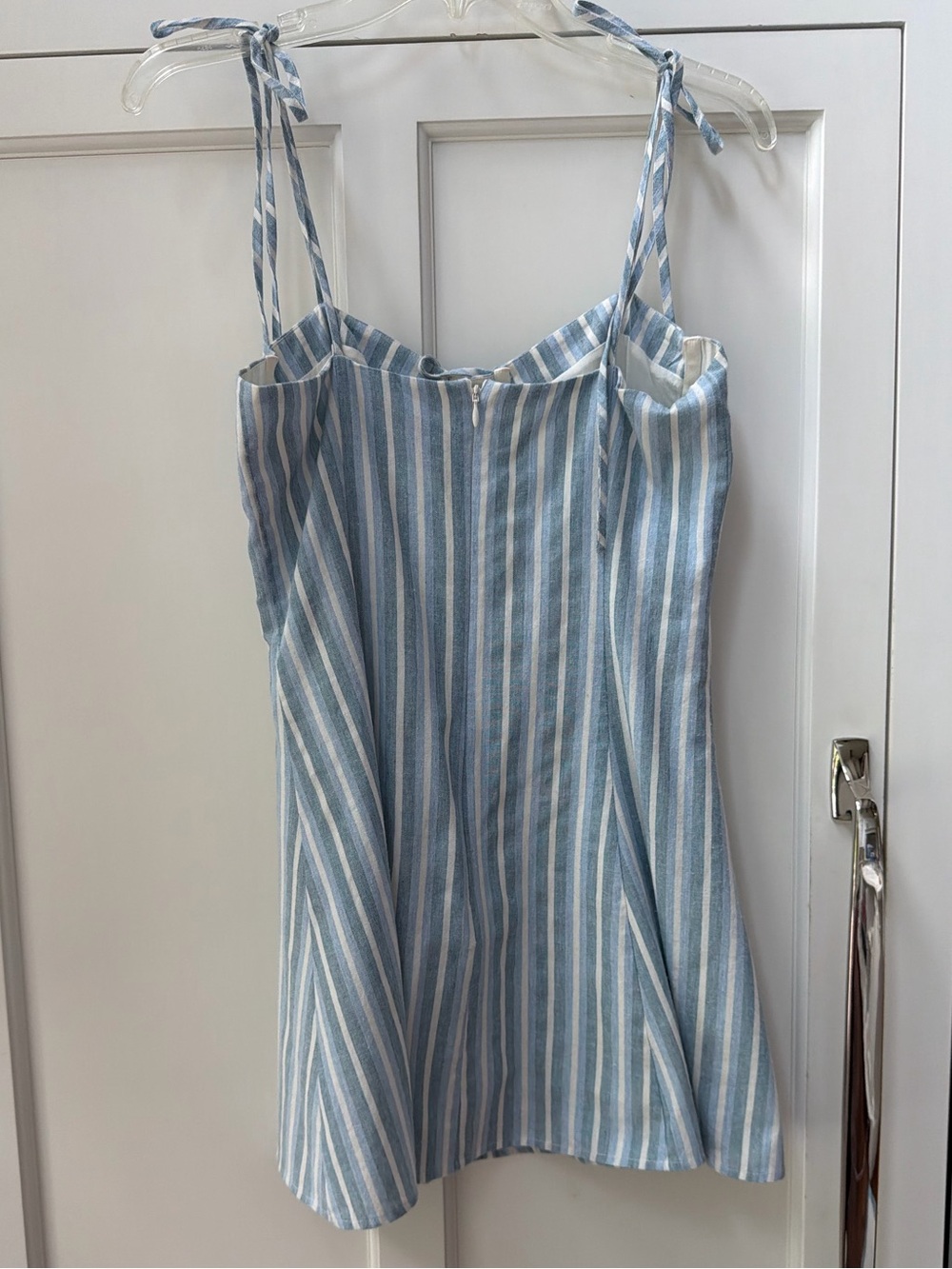Majorelle Tahoe dress in blue chambray - Picture 5 of 7